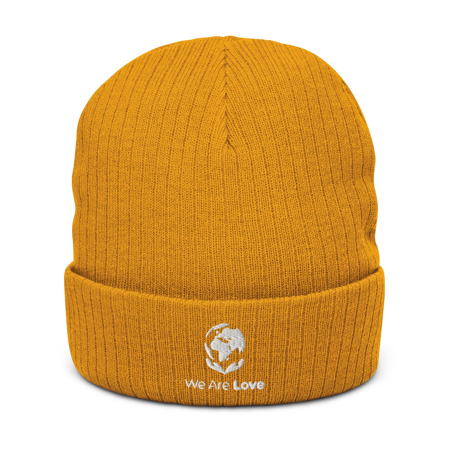 We Are Love Ribbed Knit Beanie