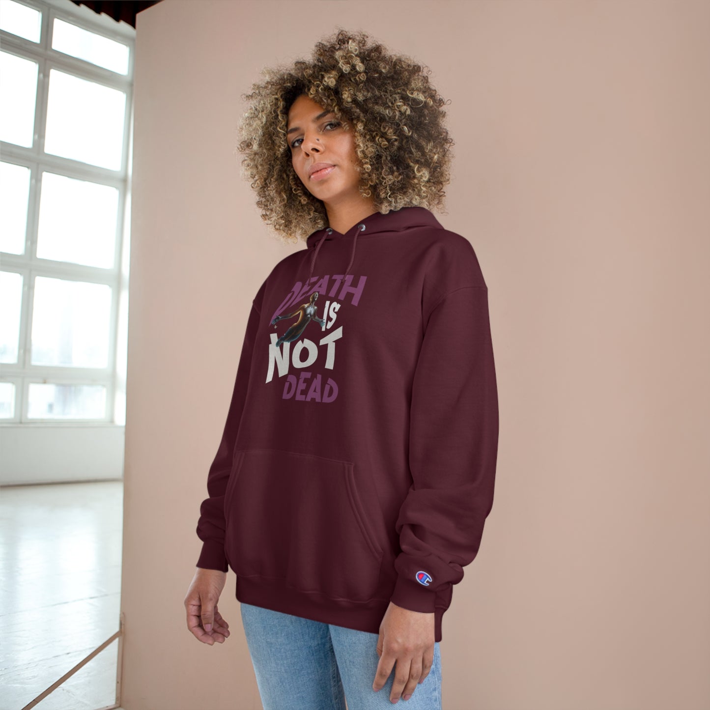 Death Is Not Dead Unisex Champion Hoodie