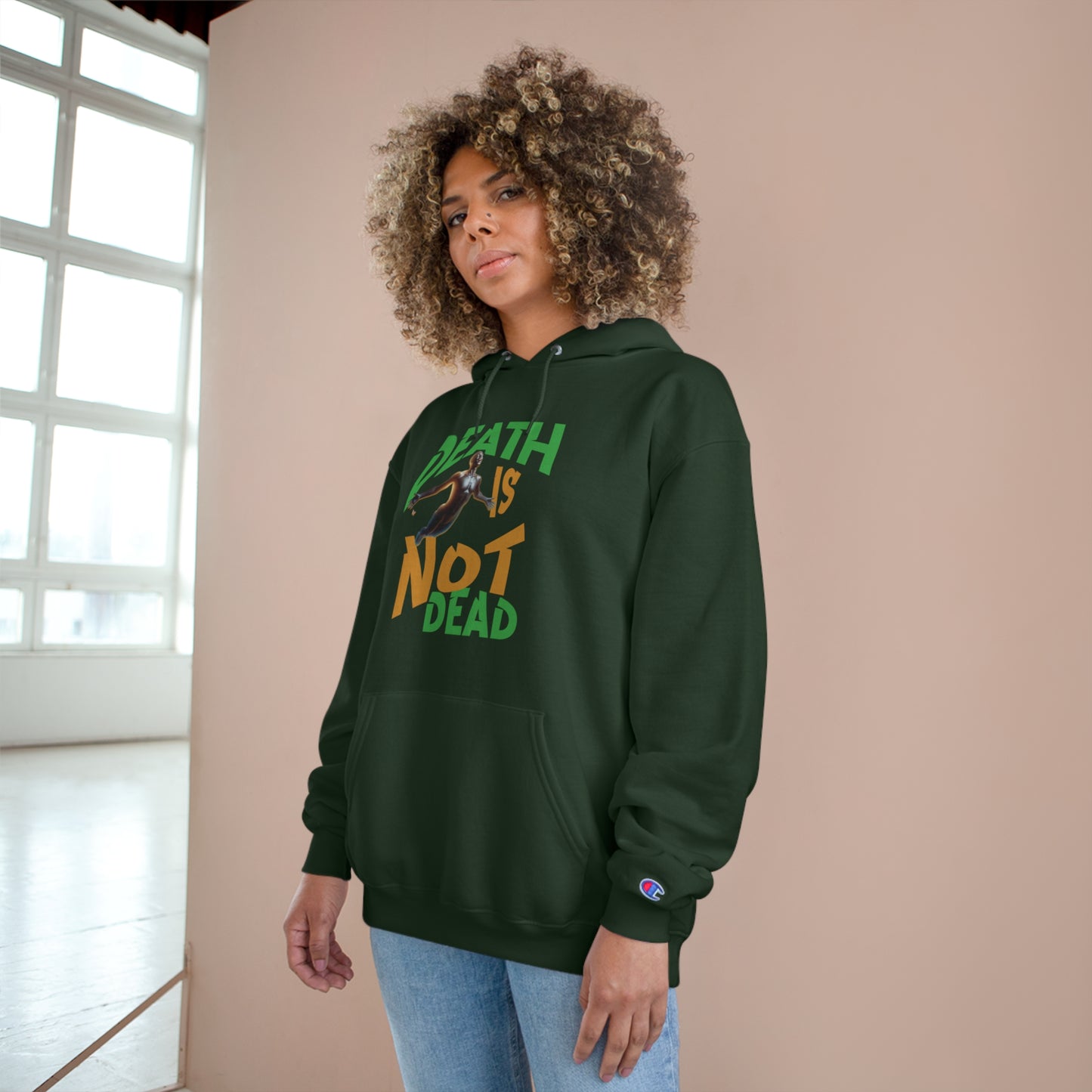 Death Is Not Dead Unisex Champion Hoodie