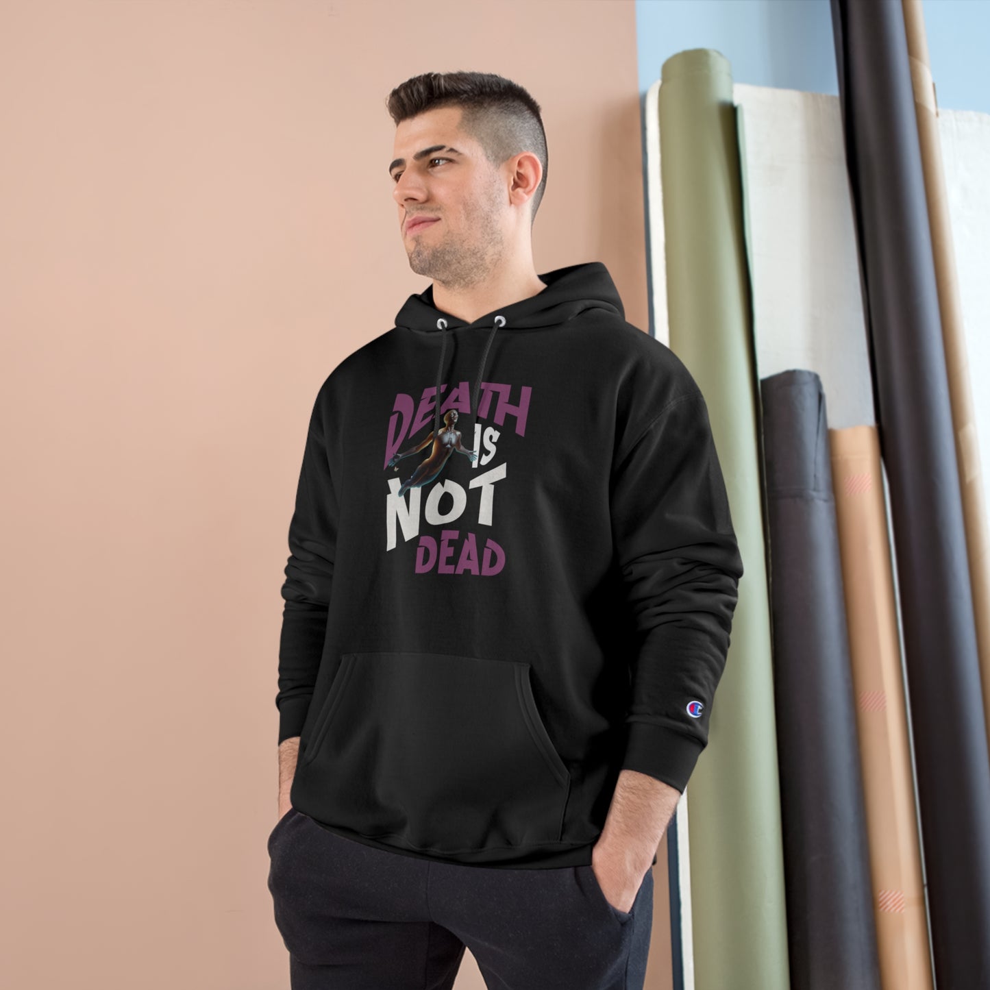 Death Is Not Dead Unisex Champion Hoodie