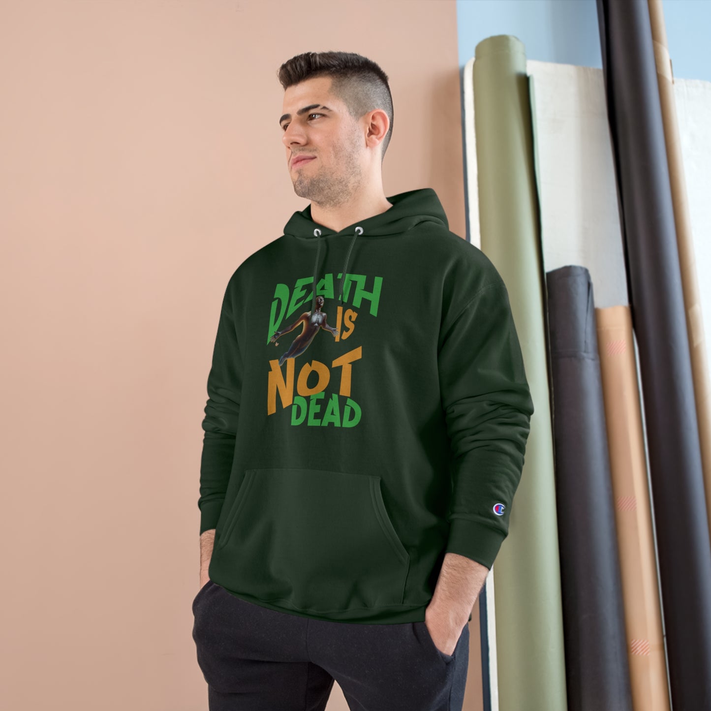 Death Is Not Dead Unisex Champion Hoodie