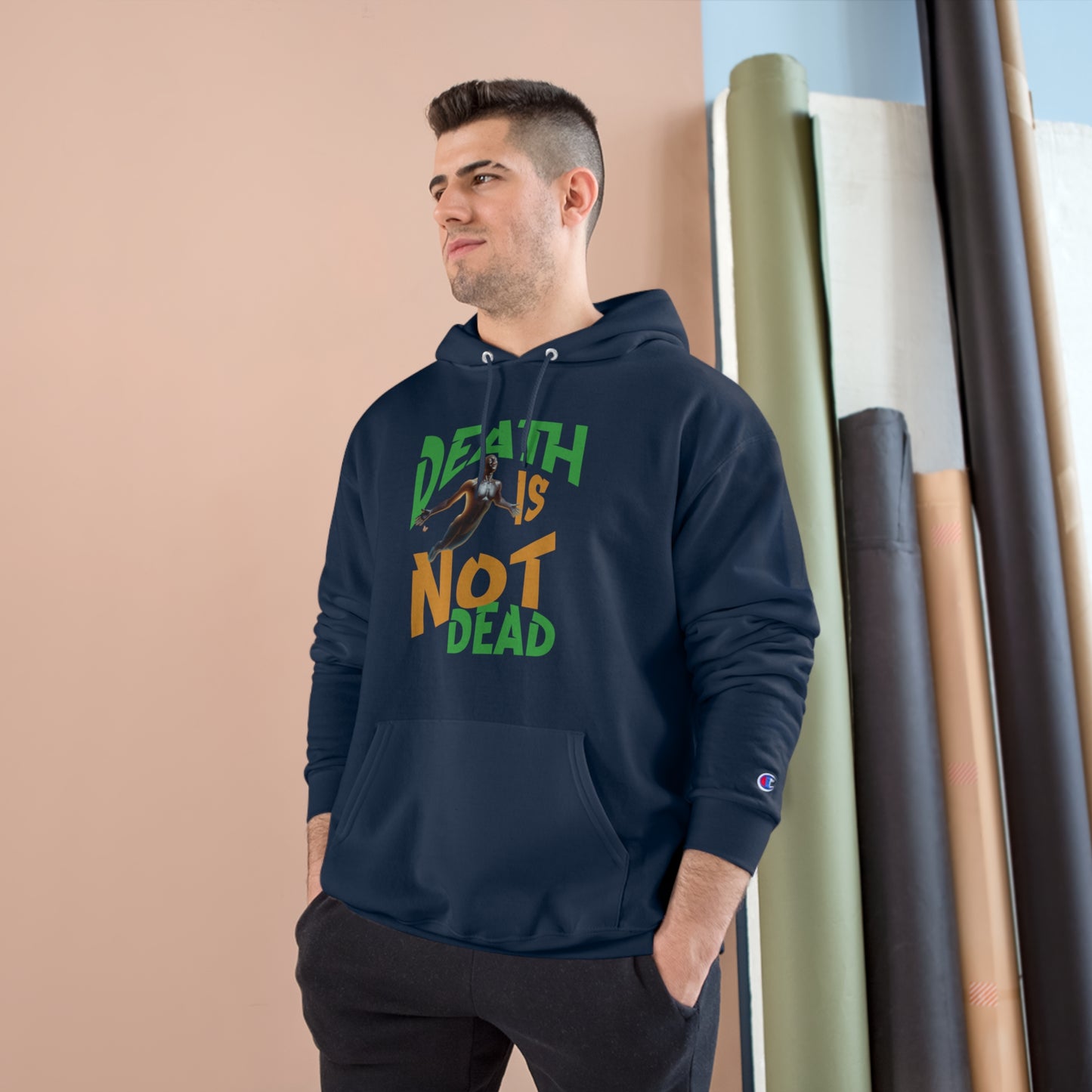 Death Is Not Dead Unisex Champion Hoodie