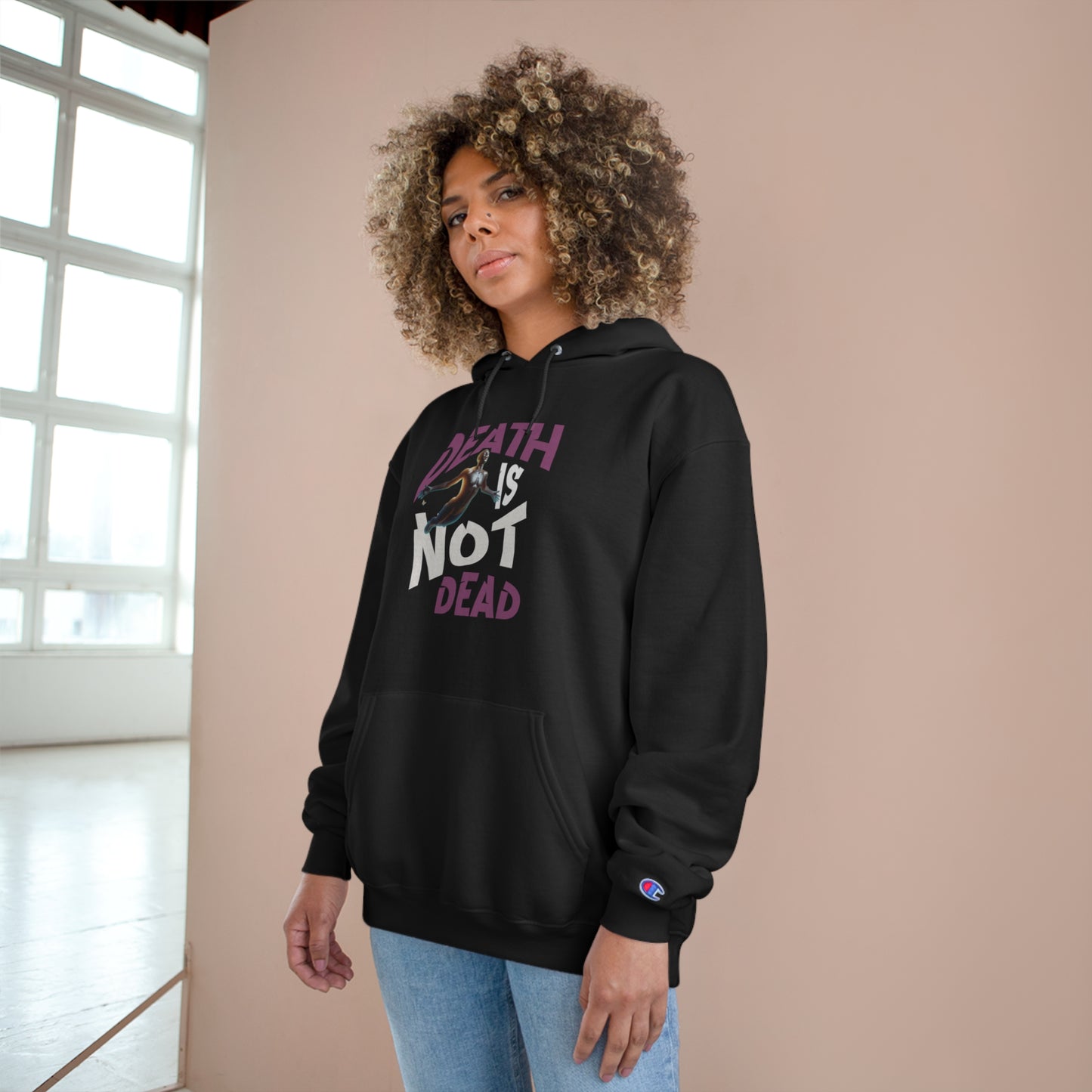 Death Is Not Dead Unisex Champion Hoodie