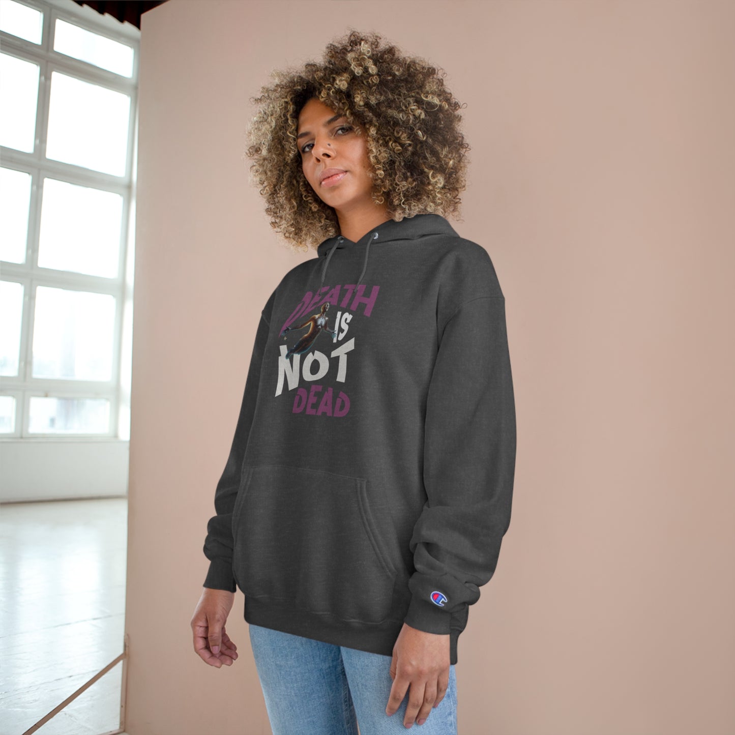 Death Is Not Dead Unisex Champion Hoodie