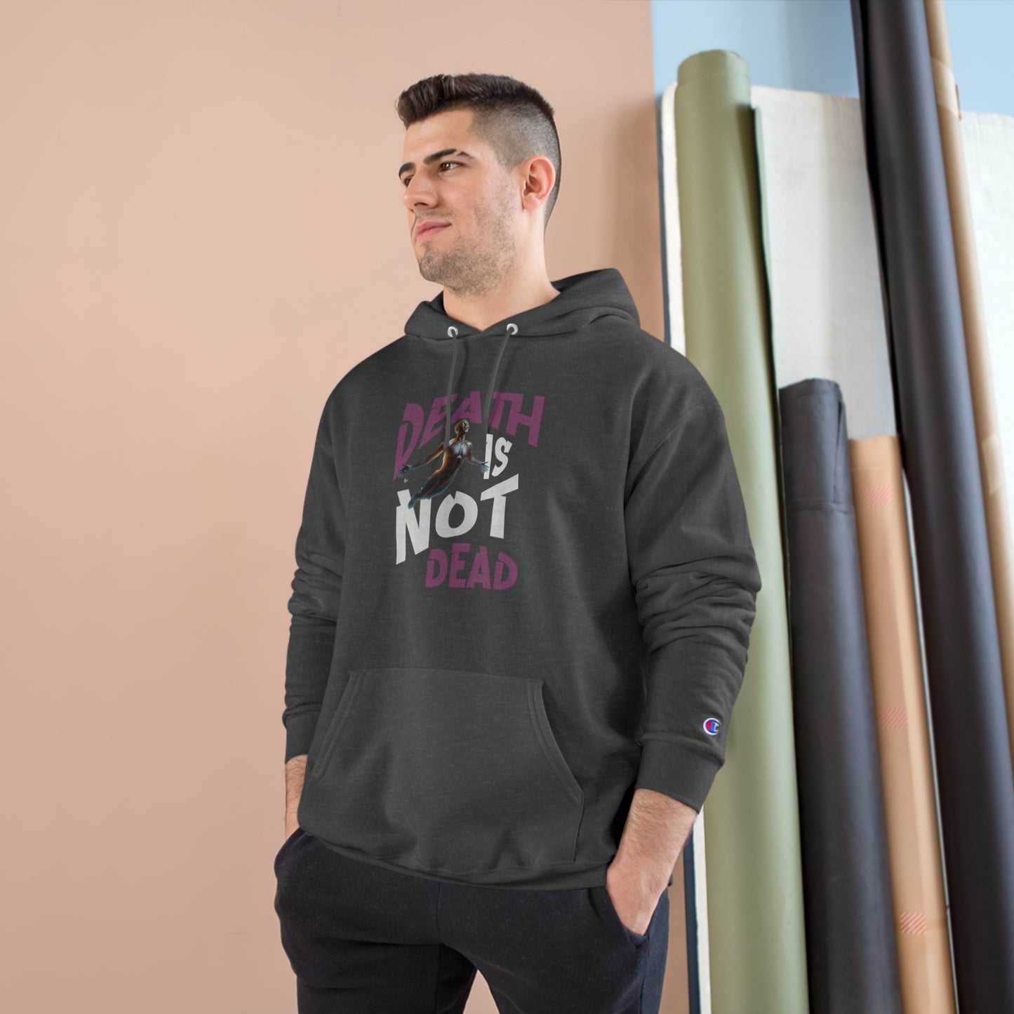 Death Is Not Dead Unisex Champion Hoodie