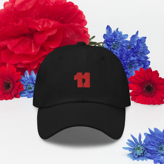 Man Thru 11 Red Icon Dad Hat