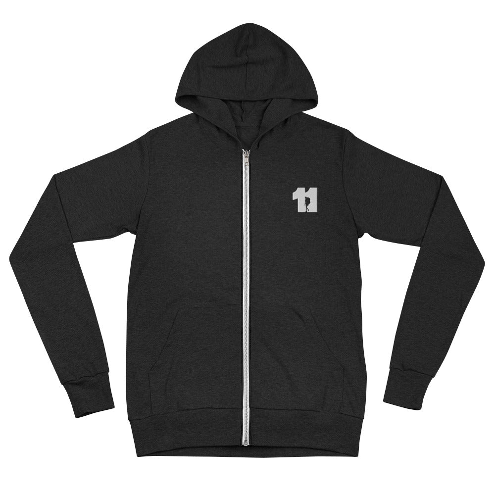 Man Thru 11 Unisex Zip Hoodie