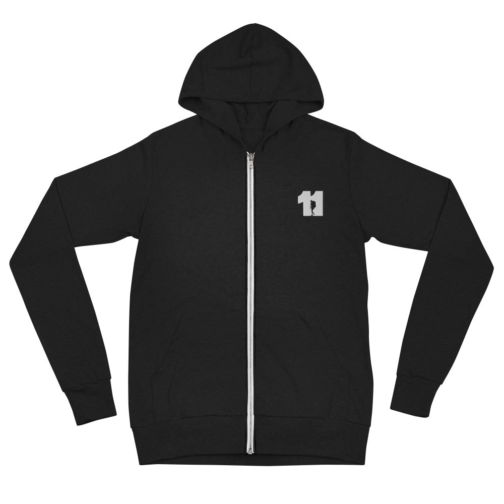 Man Thru 11 Unisex Zip Hoodie