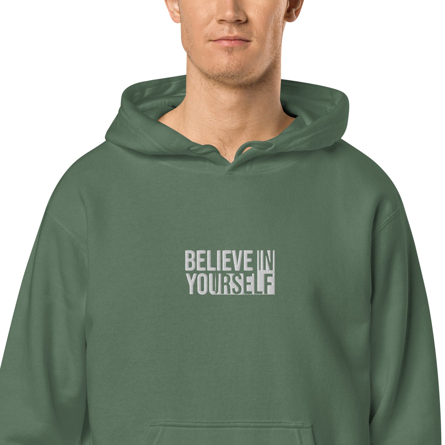 Believe In Yourself Unisex Pigment Dyed Hoodie