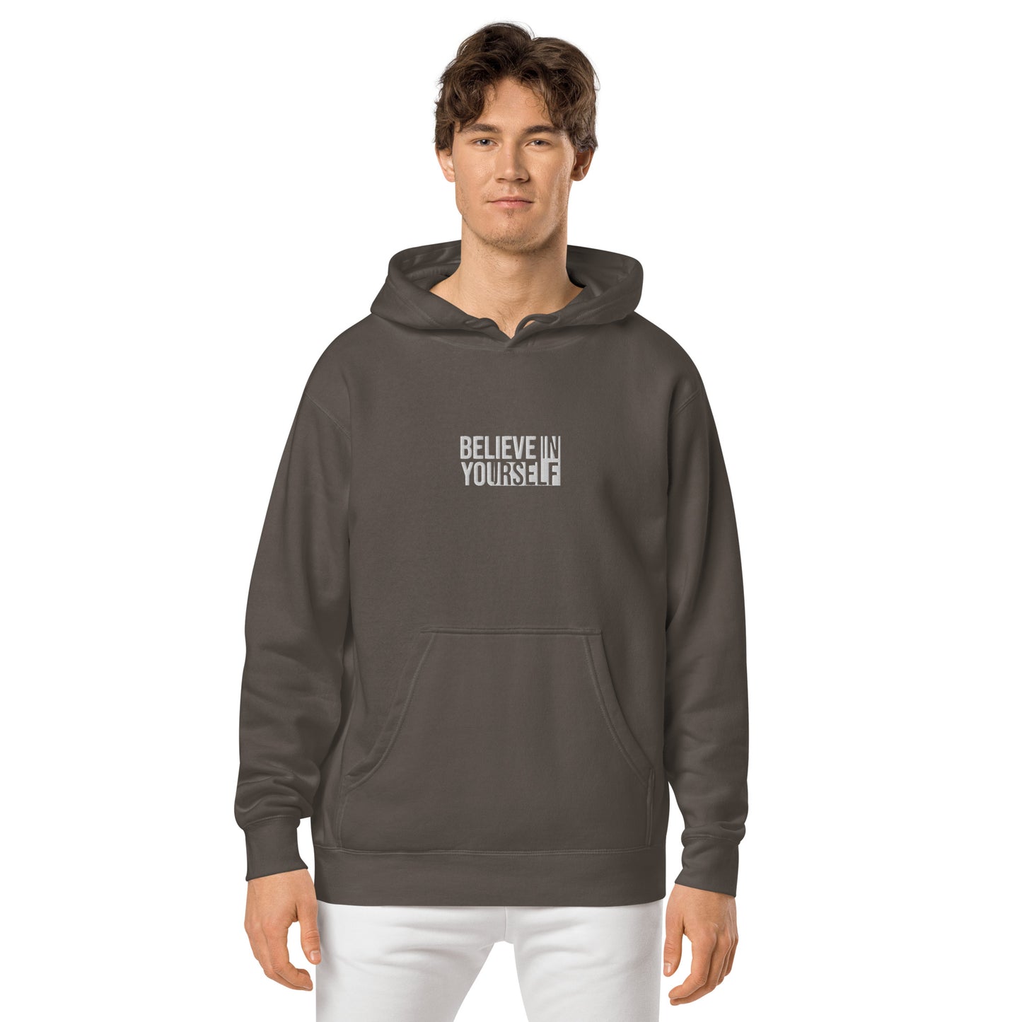 Believe In Yourself Unisex Pigment Dyed Hoodie