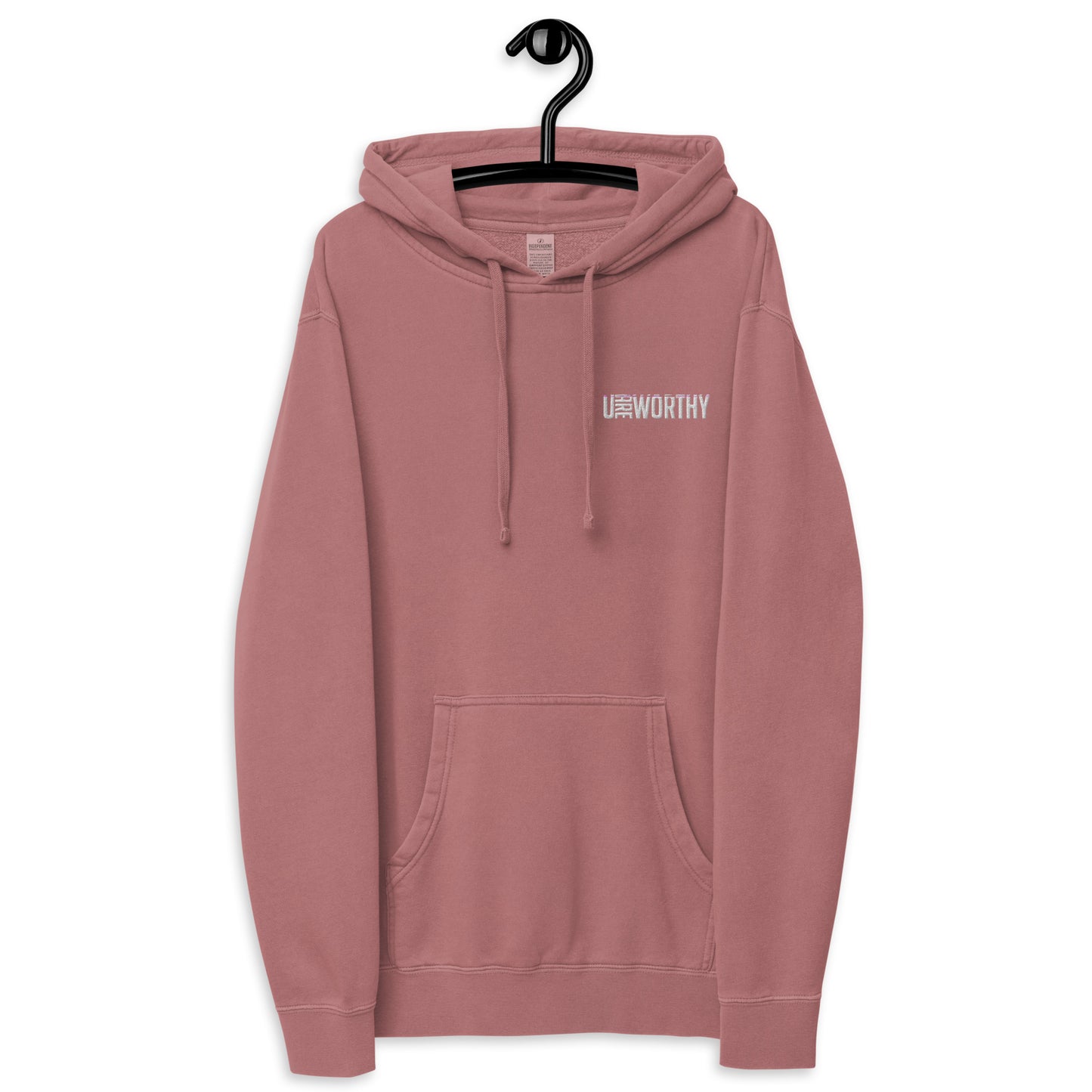 You Are Worthy Unisex Pigment Dyed Hoodie