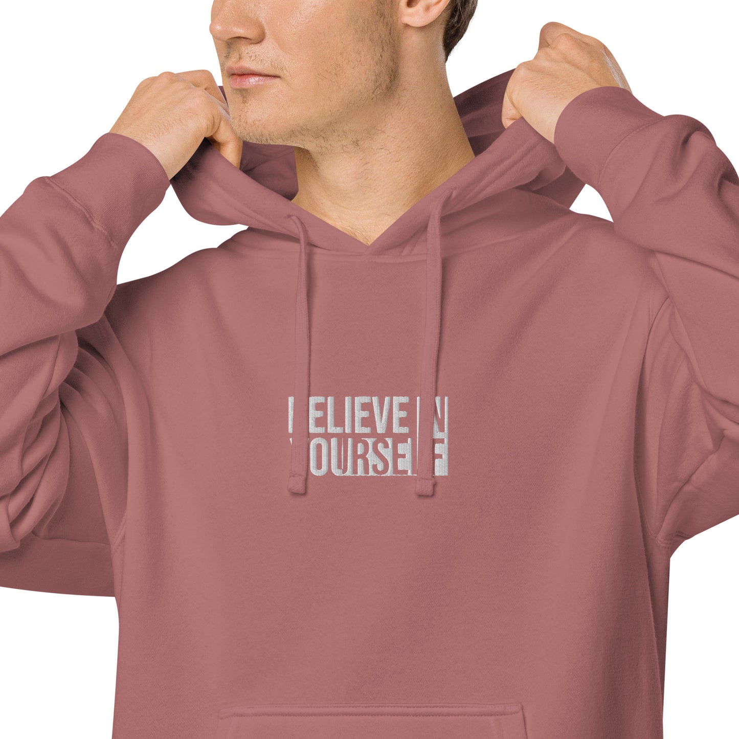 Believe In Yourself Unisex Pigment Dyed Hoodie