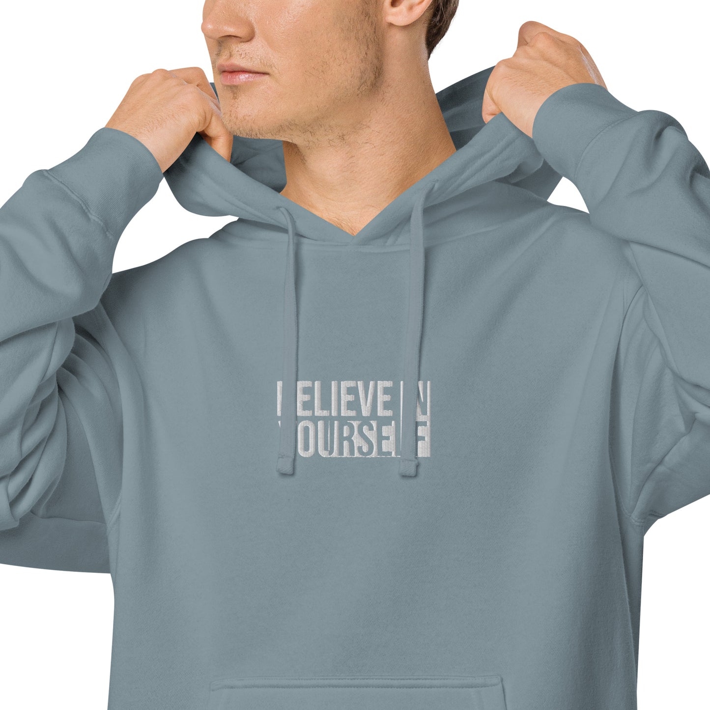 Believe In Yourself Unisex Pigment Dyed Hoodie