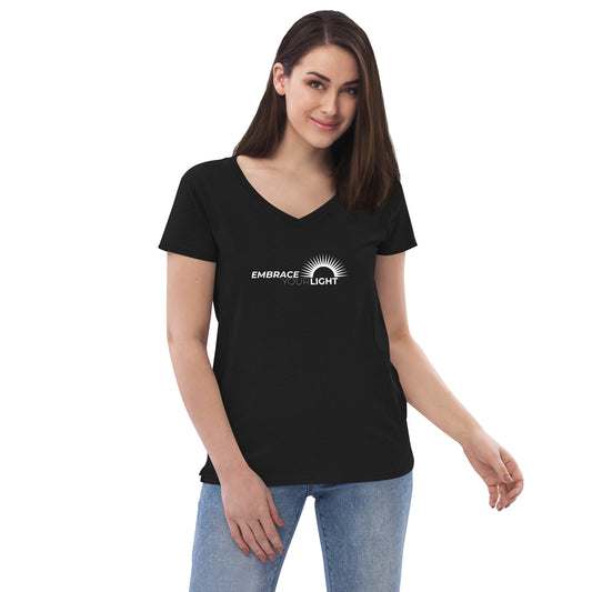 Embrace Your Light Women’s Recycled V-neck T-shirt