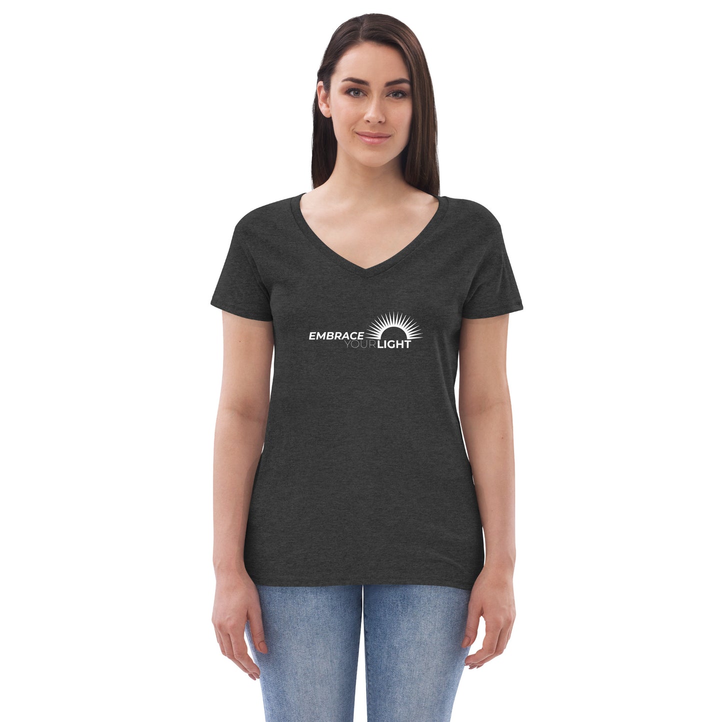 Embrace Your Light Women’s Recycled V-neck T-shirt