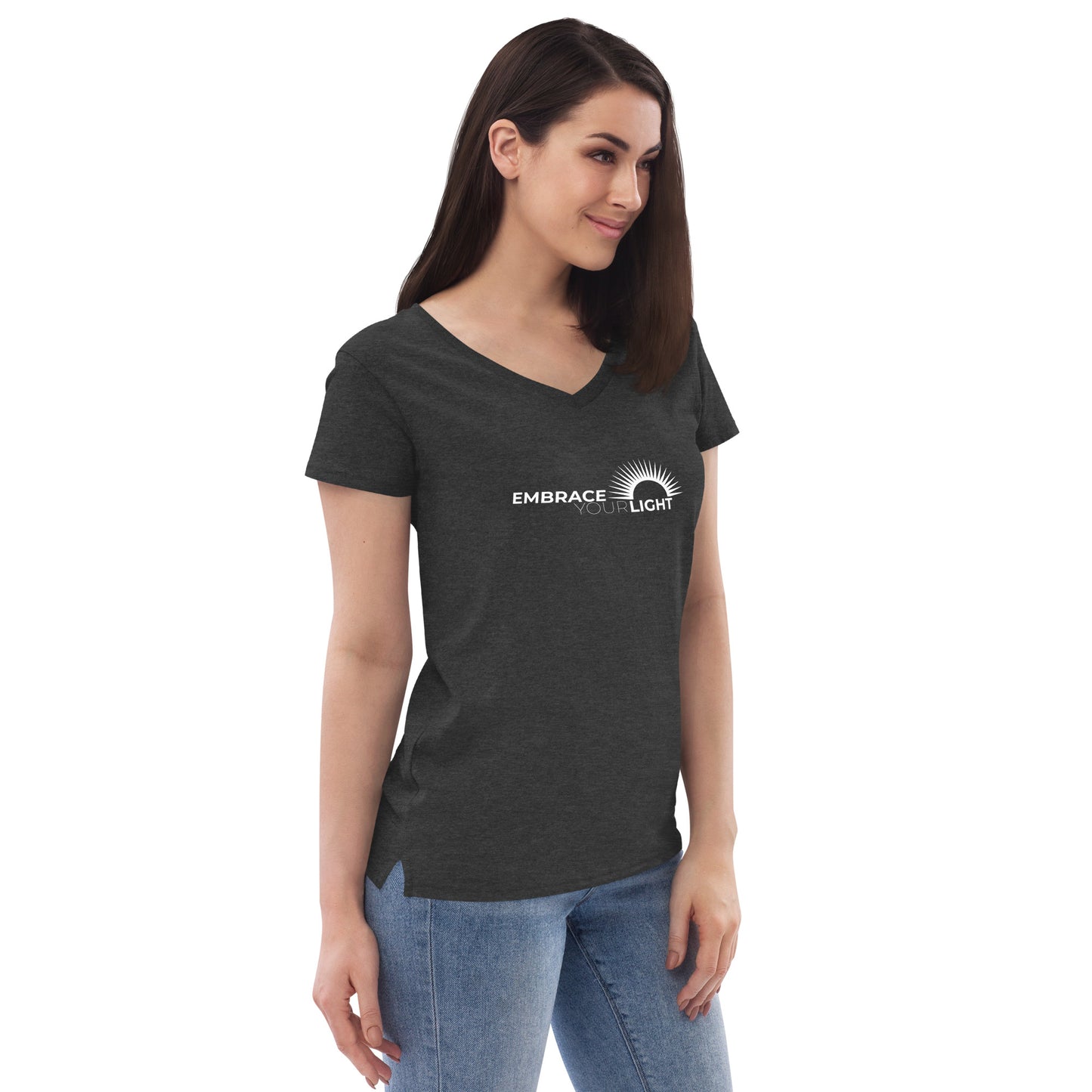 Embrace Your Light Women’s Recycled V-neck T-shirt